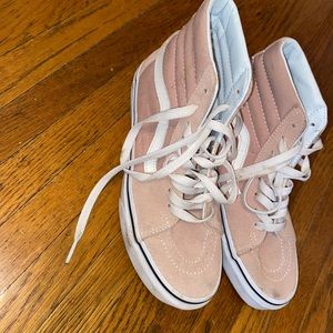 Salmon high top vans